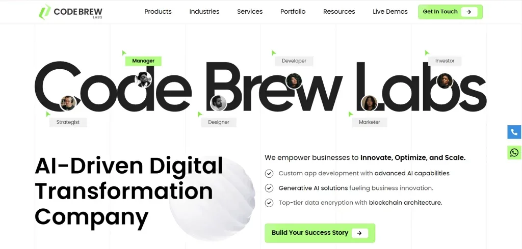 Coe brew Labs Website image