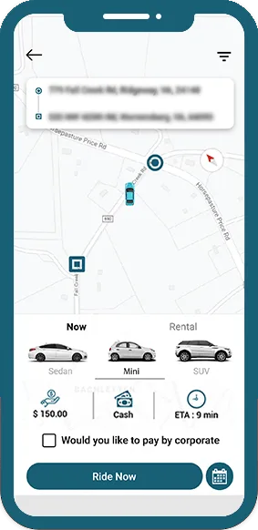Taxi Customer Application - Soft SUave