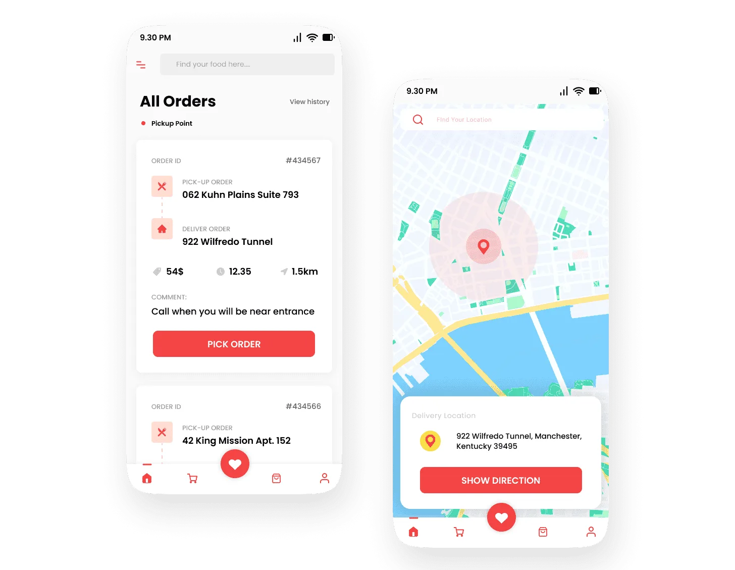 Food Delivery App developed by Softsuave - Driver-app