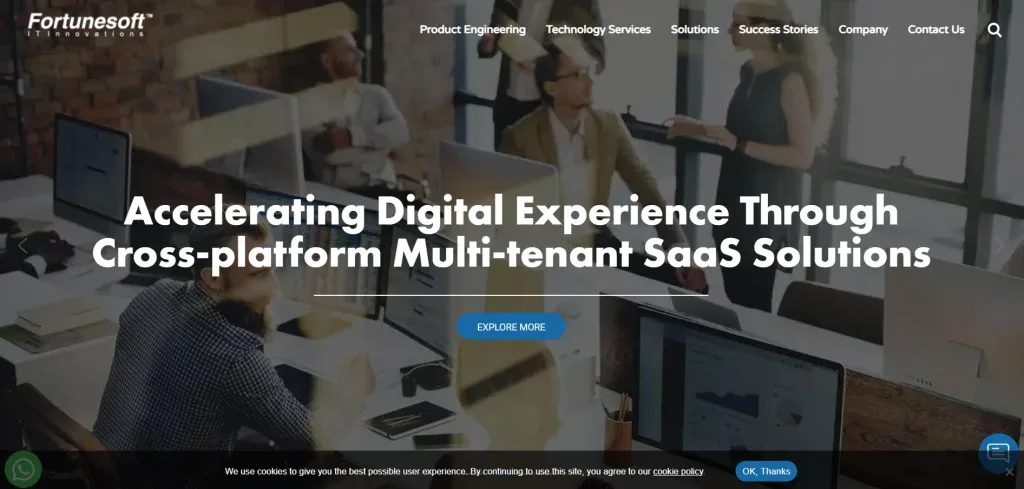 Fortunesoft Website image