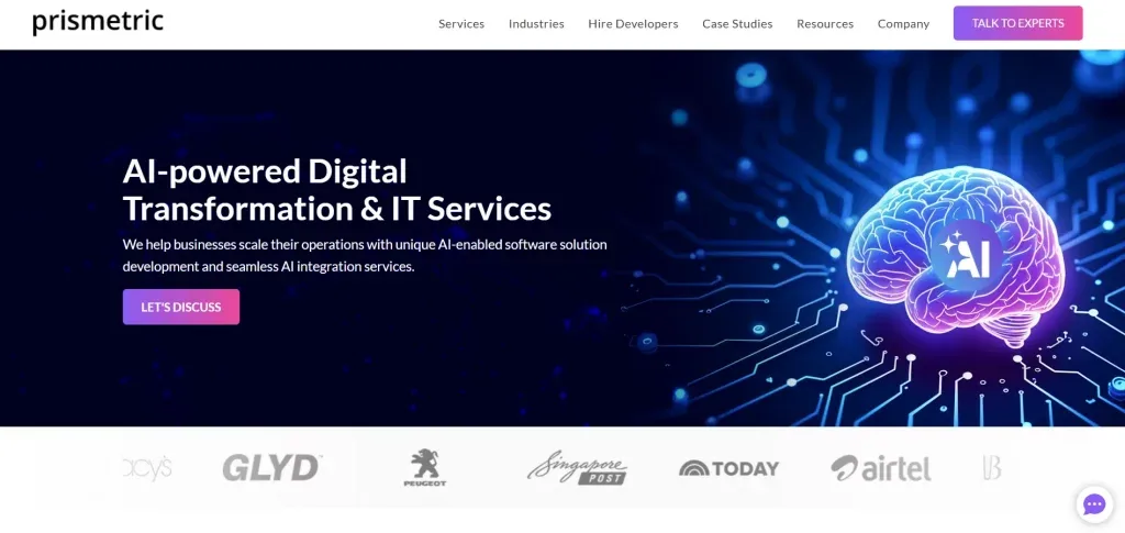 Prismetric Website Image