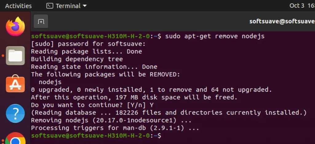 Remove Node.js