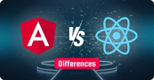 What is the main difference between Angular and React