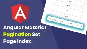 Angular Material Pagination set page index