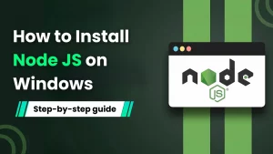 How to install node js on windows